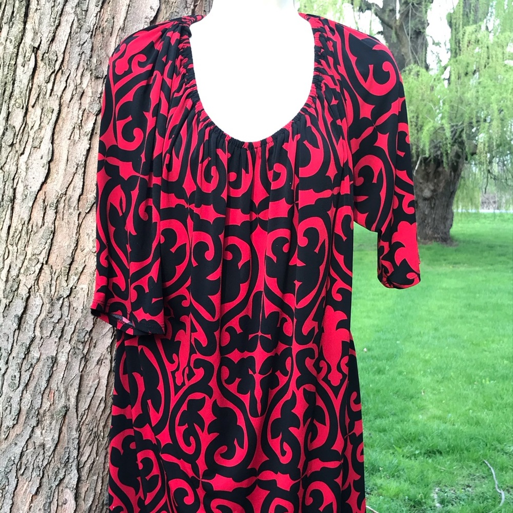 Tiana B red and black dress XLP